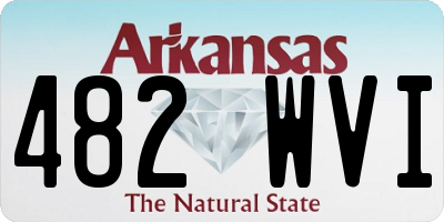 AR license plate 482WVI