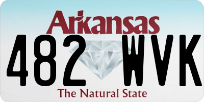 AR license plate 482WVK