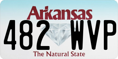 AR license plate 482WVP