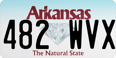 AR license plate 482WVX