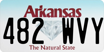 AR license plate 482WVY