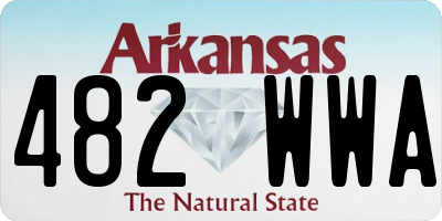 AR license plate 482WWA