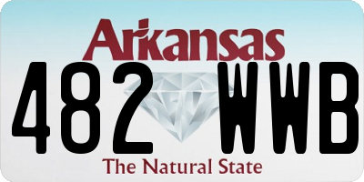 AR license plate 482WWB