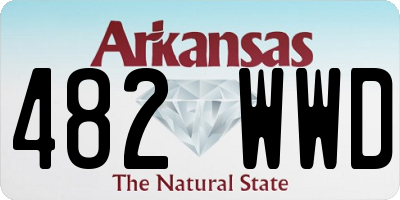 AR license plate 482WWD