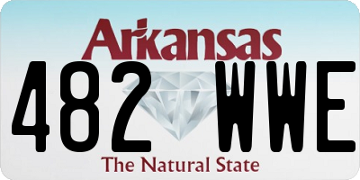 AR license plate 482WWE