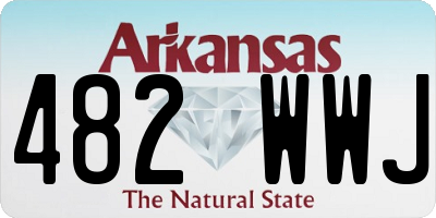 AR license plate 482WWJ