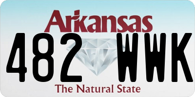 AR license plate 482WWK