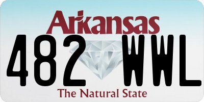 AR license plate 482WWL