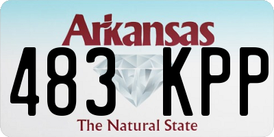 AR license plate 483KPP