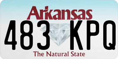 AR license plate 483KPQ