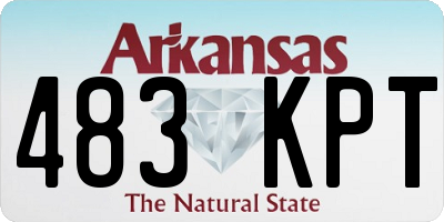 AR license plate 483KPT