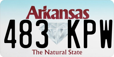 AR license plate 483KPW