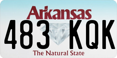 AR license plate 483KQK
