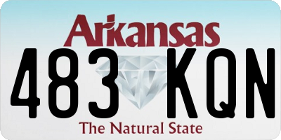 AR license plate 483KQN