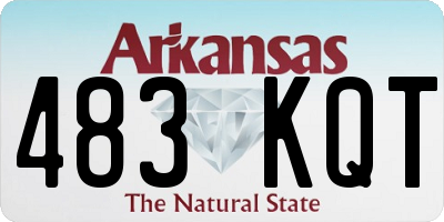 AR license plate 483KQT