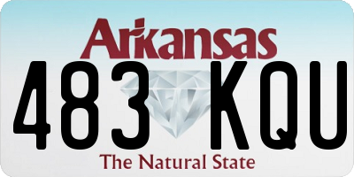 AR license plate 483KQU