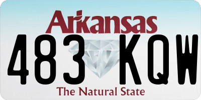 AR license plate 483KQW