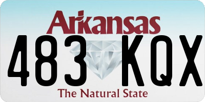 AR license plate 483KQX