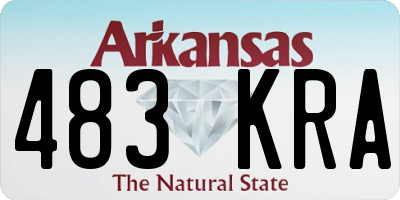 AR license plate 483KRA