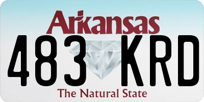 AR license plate 483KRD