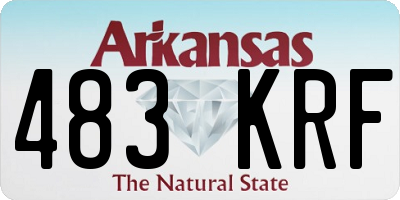 AR license plate 483KRF