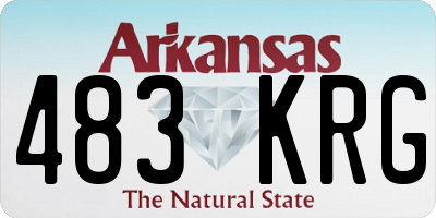 AR license plate 483KRG