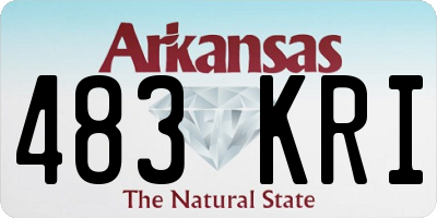 AR license plate 483KRI