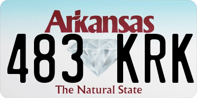 AR license plate 483KRK