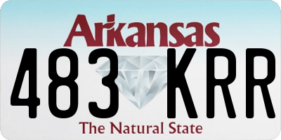 AR license plate 483KRR