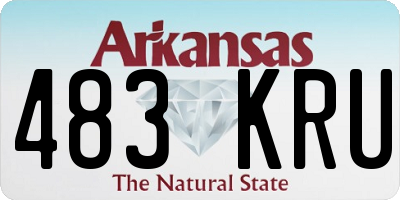 AR license plate 483KRU