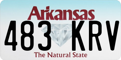 AR license plate 483KRV