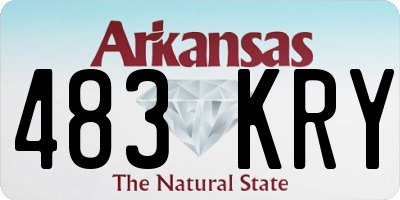 AR license plate 483KRY