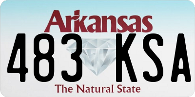 AR license plate 483KSA