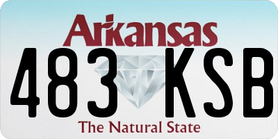 AR license plate 483KSB