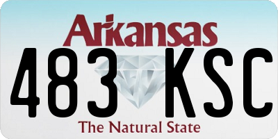 AR license plate 483KSC