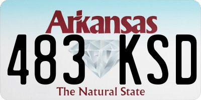 AR license plate 483KSD