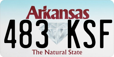AR license plate 483KSF