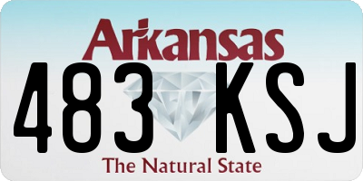 AR license plate 483KSJ