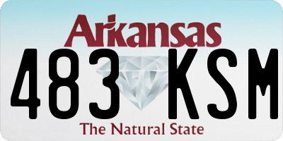 AR license plate 483KSM