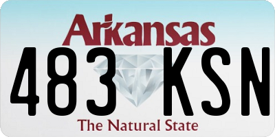 AR license plate 483KSN