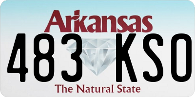 AR license plate 483KSO