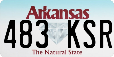 AR license plate 483KSR