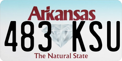 AR license plate 483KSU