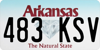 AR license plate 483KSV