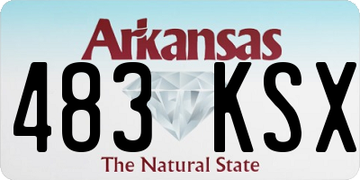 AR license plate 483KSX