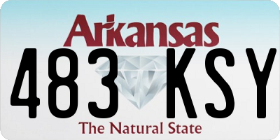 AR license plate 483KSY