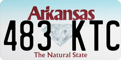 AR license plate 483KTC