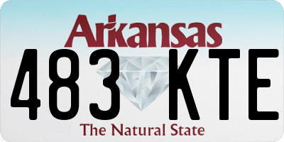 AR license plate 483KTE