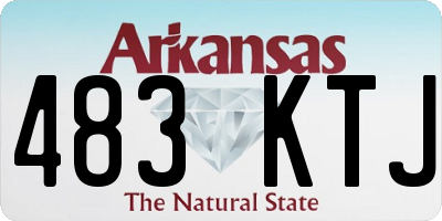 AR license plate 483KTJ