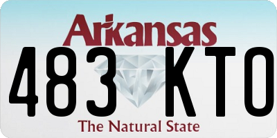 AR license plate 483KTO